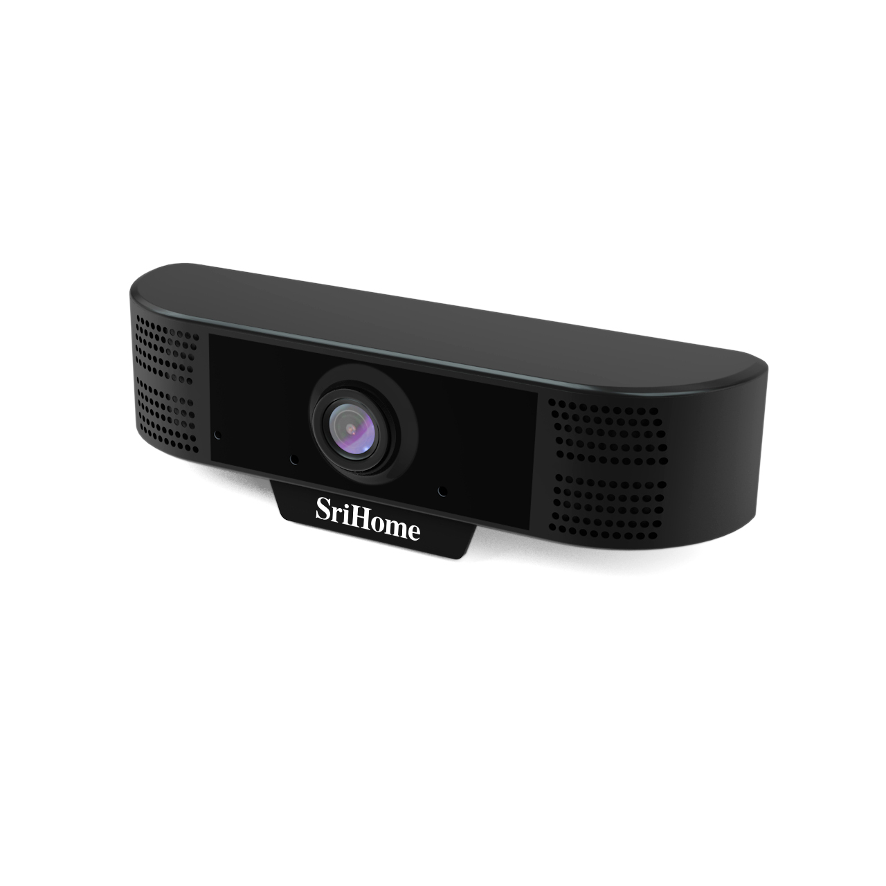 Camera web, SriHome™ SH001, FullHD 2MP, unghi 90 grade, 30FPS, anulare zgomot de fond, rotire, plug & play, negru