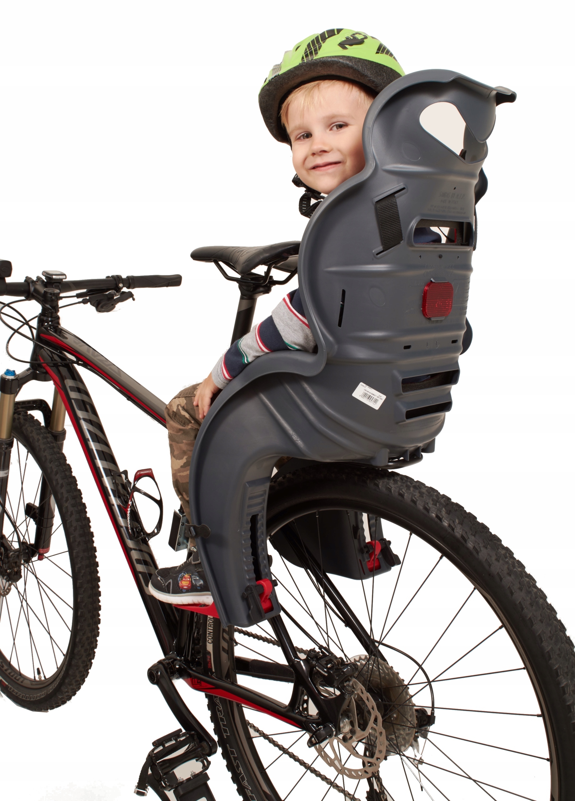 Scaun pentru bicicleta copii, Zola®, greutate suportata 22kg, prindere pe spate, centura siguranta eMAG.ro