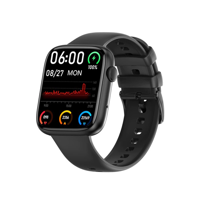 Ceas smartwatch barbati TechONE® DT103, 1.9 inch IPS HD Retina, display always ON, apel bluetooth 5.0, NFC, ritm cardiac inteligent, oxigen, difuzor, notificari, negru