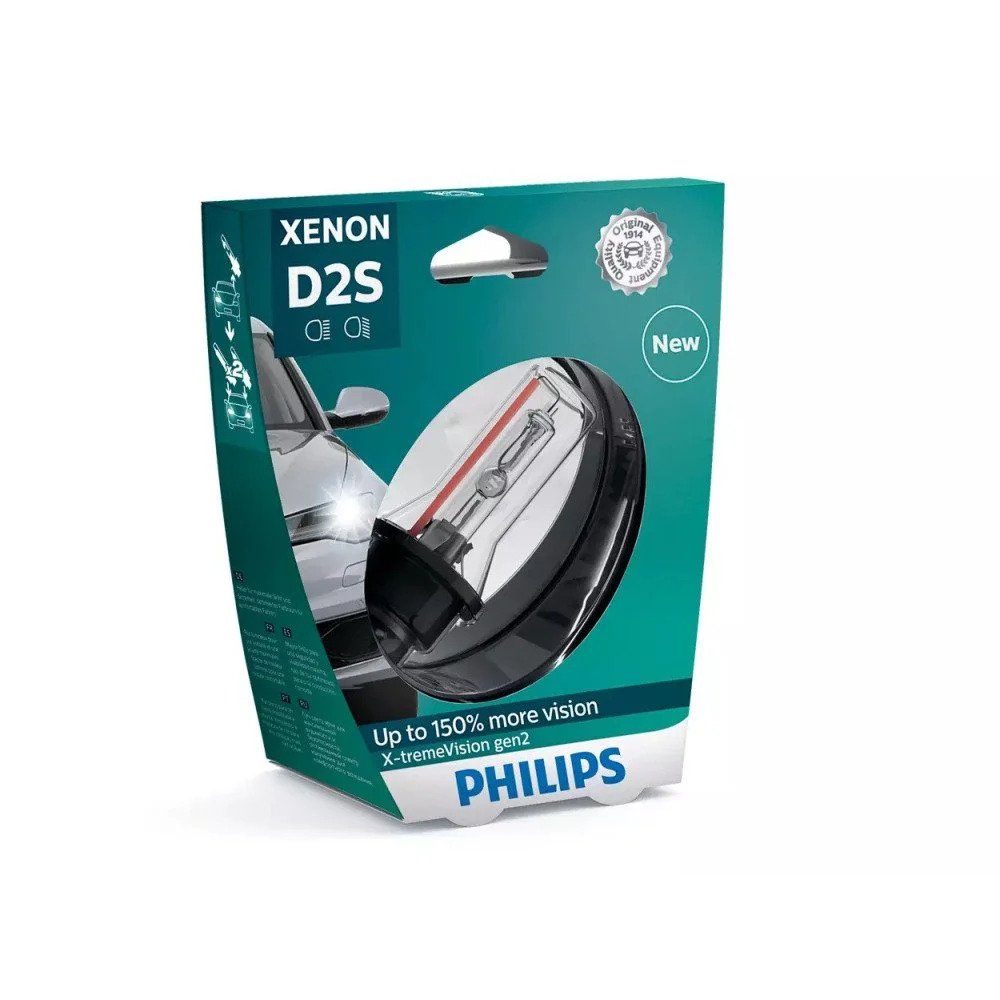 Becuri si sigurante auto - Bec Xenon D2S Philips X-Treme Vision 2, 85V, 35W