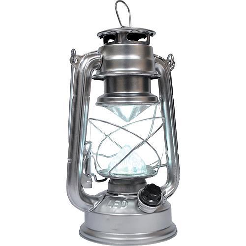 Felinare si stalpi - Felinar cu 12 LED, metalic, pentru interior/exterior, baterii incluse
