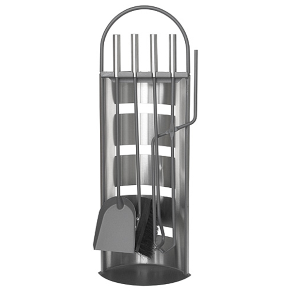 Accesorii sobe si seminee - Set stativ cu 4 unelte pentru semineu Homefire, 4 piese, inox, 66 cm