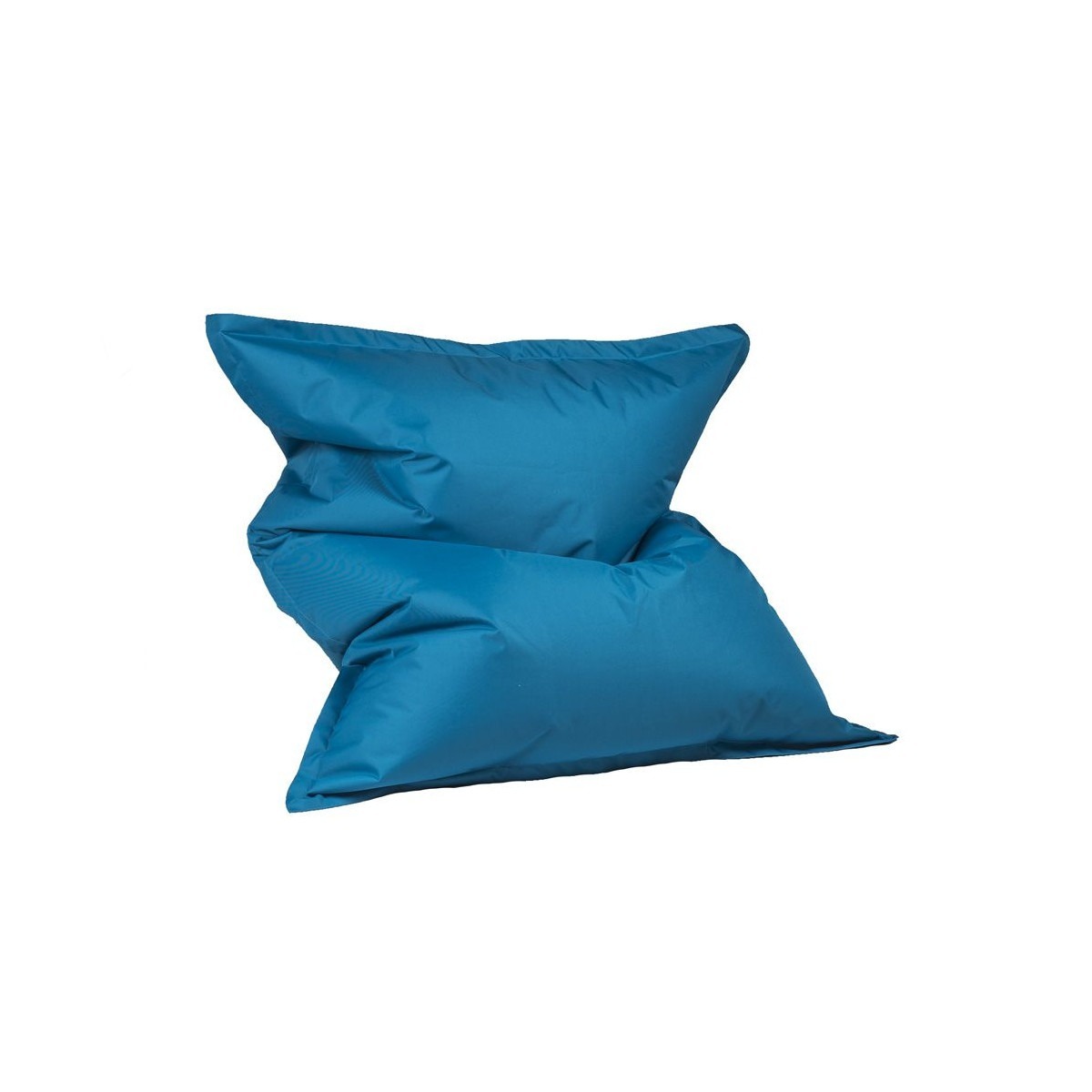 Гигантска синя възглавница за сядане NC6, използвана от усмихнато дете, четящо книга, заобиколено от играчки в светла стая.