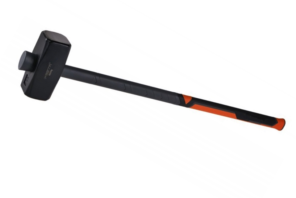 Ciocane si dalti - Baros otel forjat 4 Kg cu cap patrat si coada fibra 90 cm