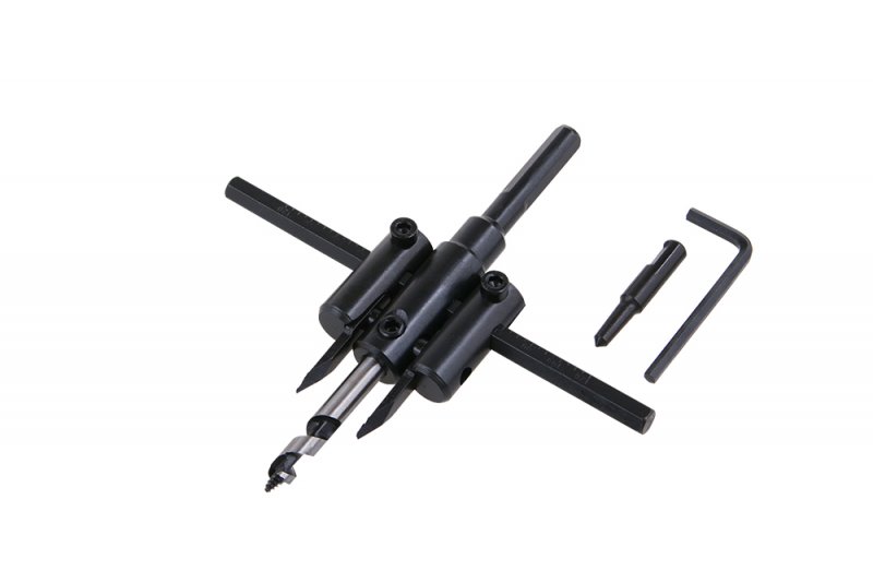 Seturi si accesorii pentru gaurit si insurubat - Dispozitiv gaurire reglabil pentru gips-carton,, diametru 30-120mm