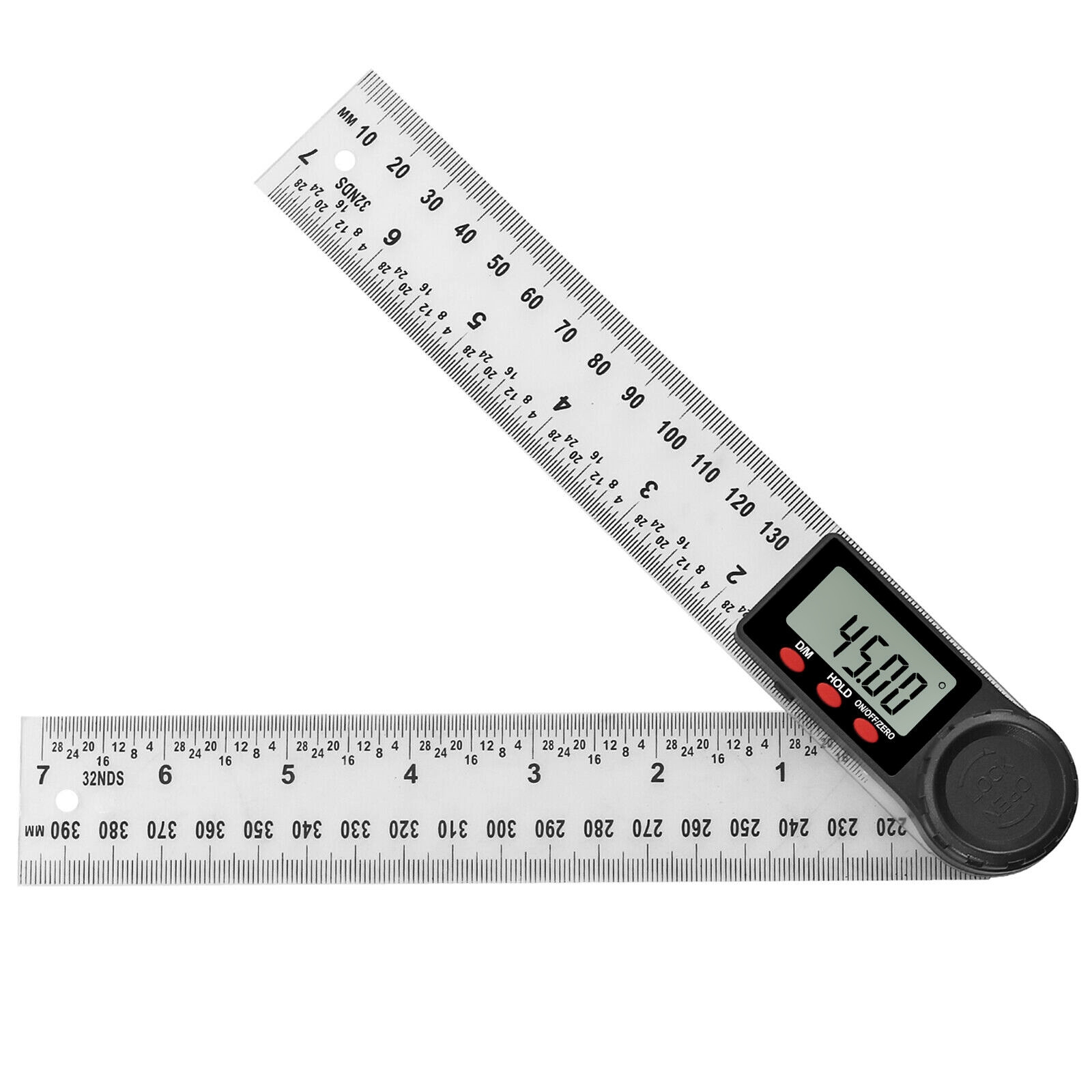Unelte si aparate de masura - Echer digital pentru tamplarie cu dispozitiv blocare unghi reglabil, inox, 200 mm