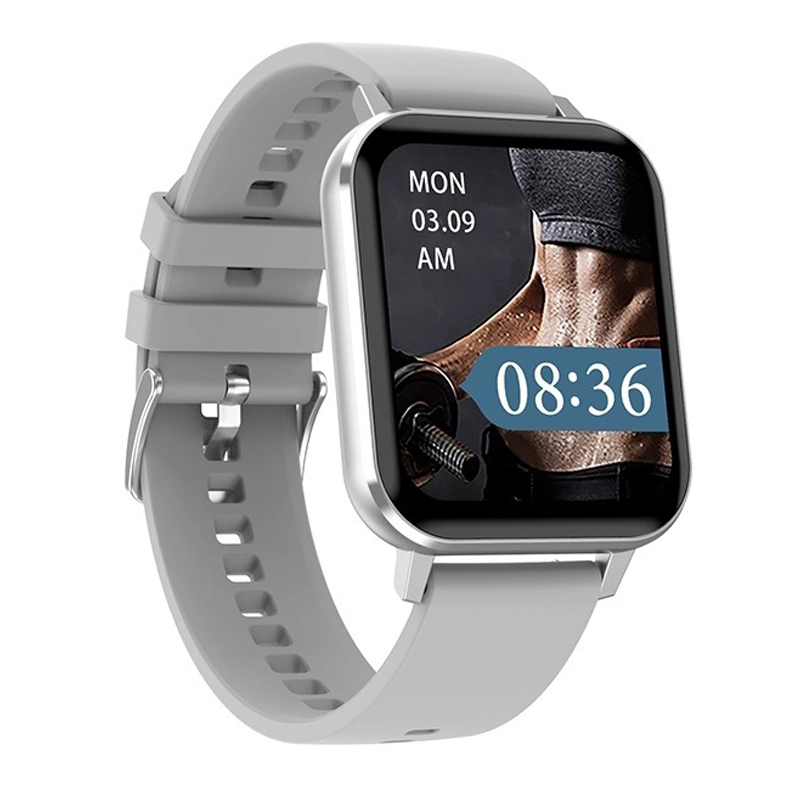 Ceas smartwatch TechONE® DT102, 1.9 inch IPS HD Retina, display always ON, apel bluetooth 5.0, NFC, ritm cardiac inteligent, oxigen, difuzor, notificari, argintiu