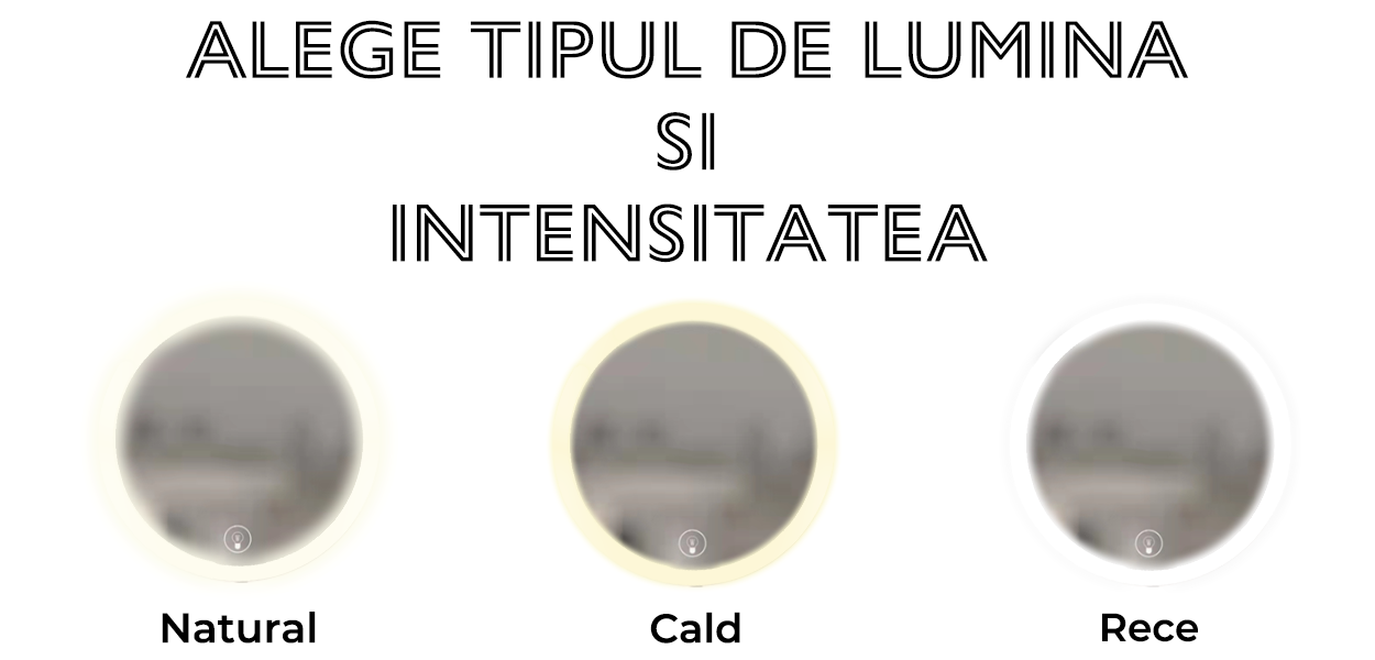 Oglinda Rotunda cu Led