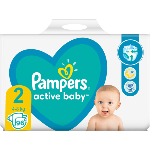 wire why not Timely Scutece Pampers Active Baby, absorbtie ultrarapida, 4-8kg, marimea 2, 96  bucati - Doraly.ro