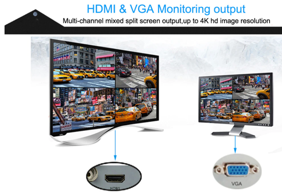 Smart NVR 1 ch LAN, conexiune 16 porturi, HDMI, VGA, 2 USB, DC 12V, Cu Mouse fir, negru - Camere de supraveghere si accesorii - atMag.ro