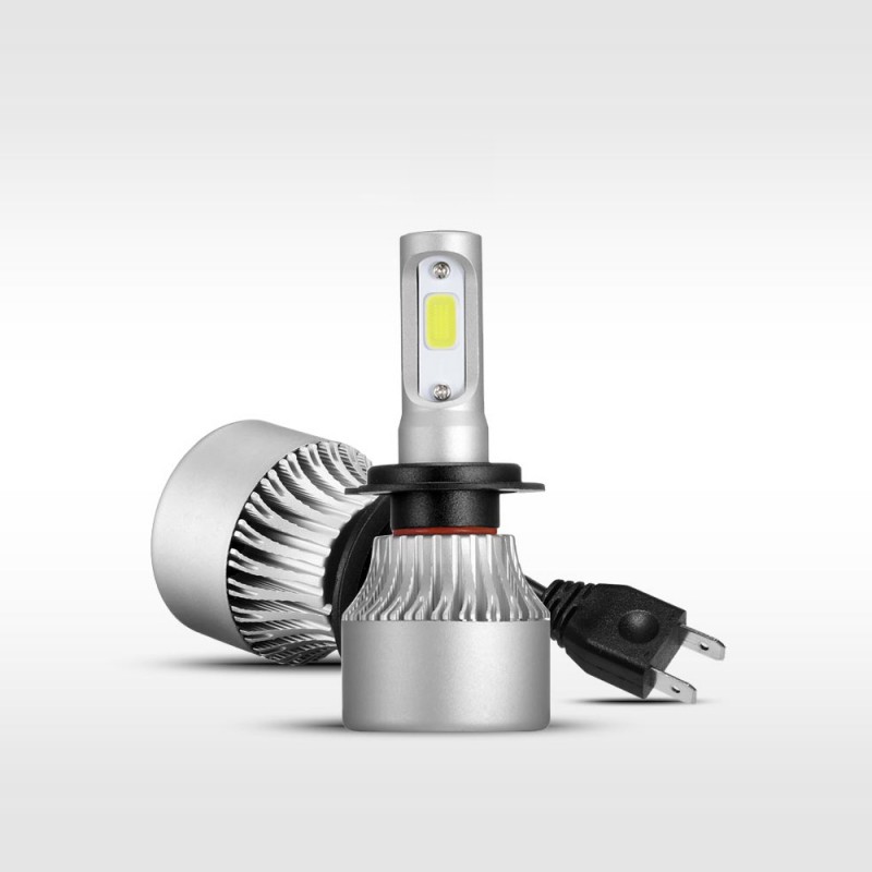 Becuri si sigurante auto - Set 2 becuri LED, H7, 36w, 12 / 24V, 6000K