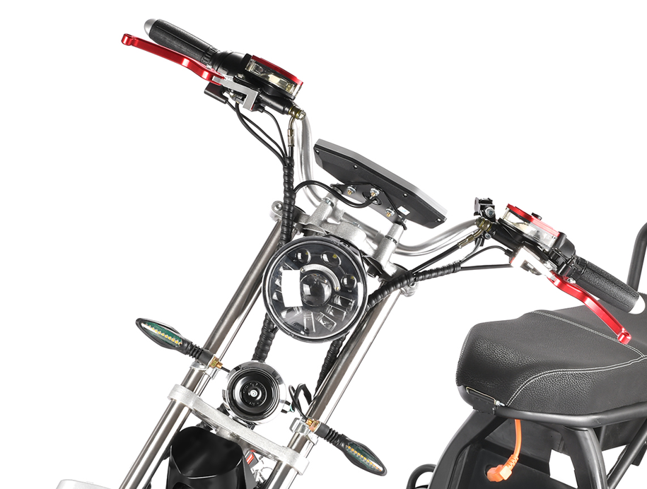 Scuter Electric AT PERFORMANCE, 3 Roti, Autonomie 45 Km, Viteza maxima 45 km/h, Timp incarcare 6h, Baterie detasabila 20 Ah, Suspensie Fata-Spate, 2x motor 2000W, Frane pe disc, loc suplimentar de inca o baterie, Negru - Scutere Electrice, Trotinete Electrice si Accesorii - atMag.ro