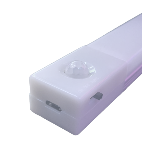 Lampa LED cu senzor de miscare, fara fir, reincarcare prin USB, pentru dressing, dulap de bucatarie, baie, hol, scari, portabila, 20 cm, lumina alba - Veioze si lampi - atMag.ro