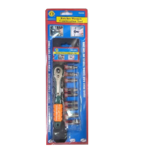 Set 20 piese AT PERFORMANCE®, Cheie Cu Clichet, Capete Chei Tubulare, Biti Tubulari, Surubelnite, Material chrome-vanadium. - Casa, Gradina & Bricolaj - atMag.ro