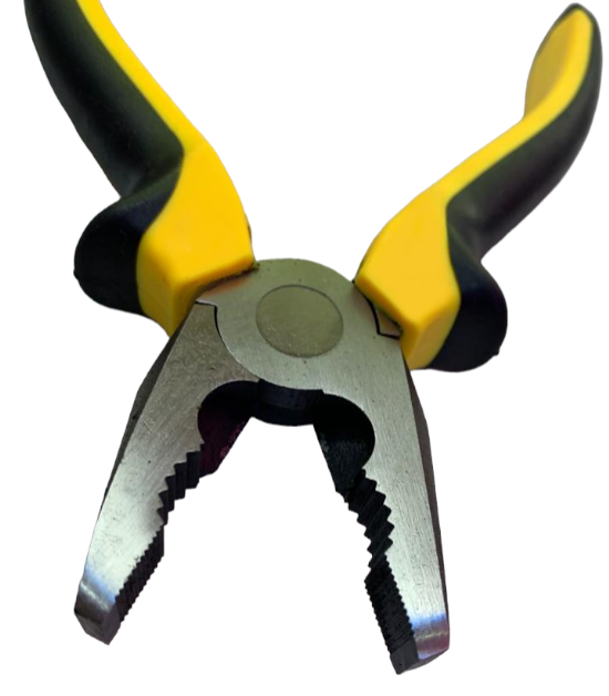 Patent cleste, 150 mm, 6'', maner din doua componente, Negru- Galben - Scule electrice si Unelte - atMag.ro