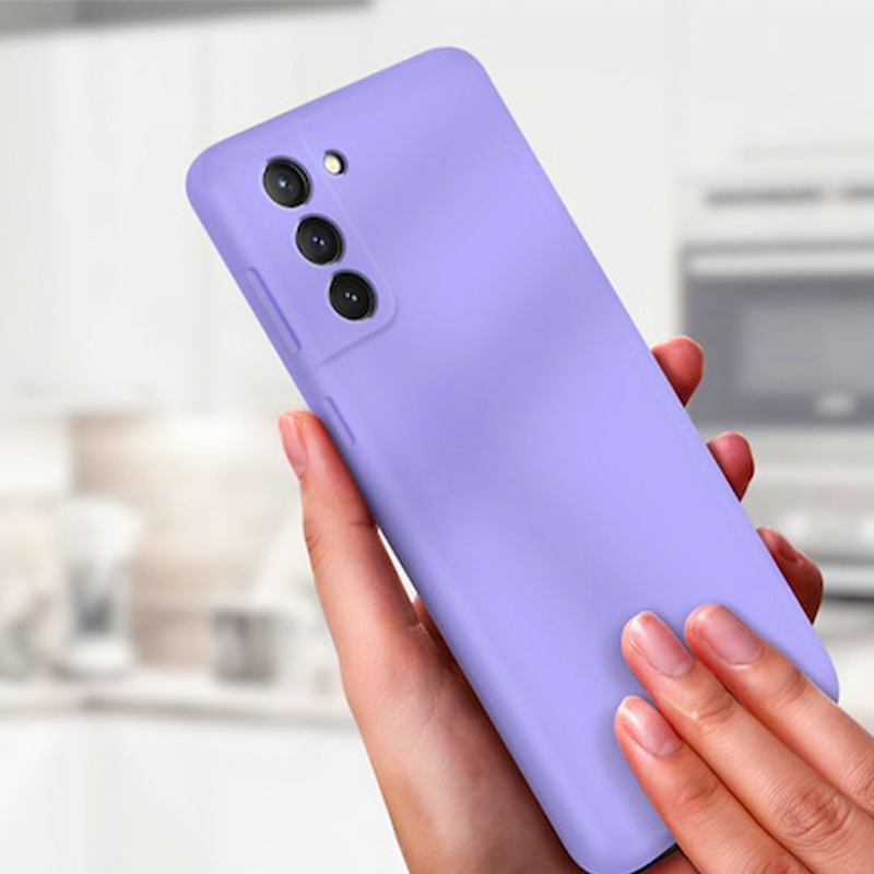 szilikon borítás Samsung S21 lila