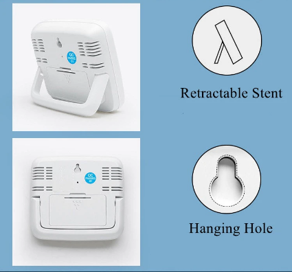 Termometru cu higrometru, ceas, alarma, At Performance, lumina fundal, baterii incluse alb - Termometre meteo - atMag.ro