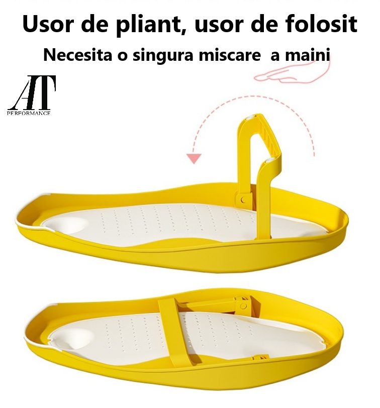 Suport baie copii, At Performance, 53x 28cm x 7cm, 20cm inaitime ridicat, anatomic, Galben - Igiena si ingrijire - atMag.ro