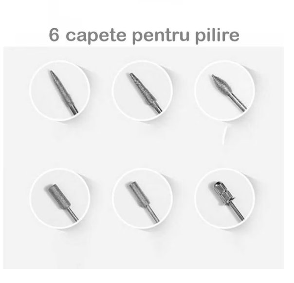 Freza Unghii Semiprofesionala At Performace, 9w, Ideala pentru Manechiura si Pedichiura 3.000-20.000 RPM, Albastru - Aparate & Accesorii ingrijire personala - atMag.ro