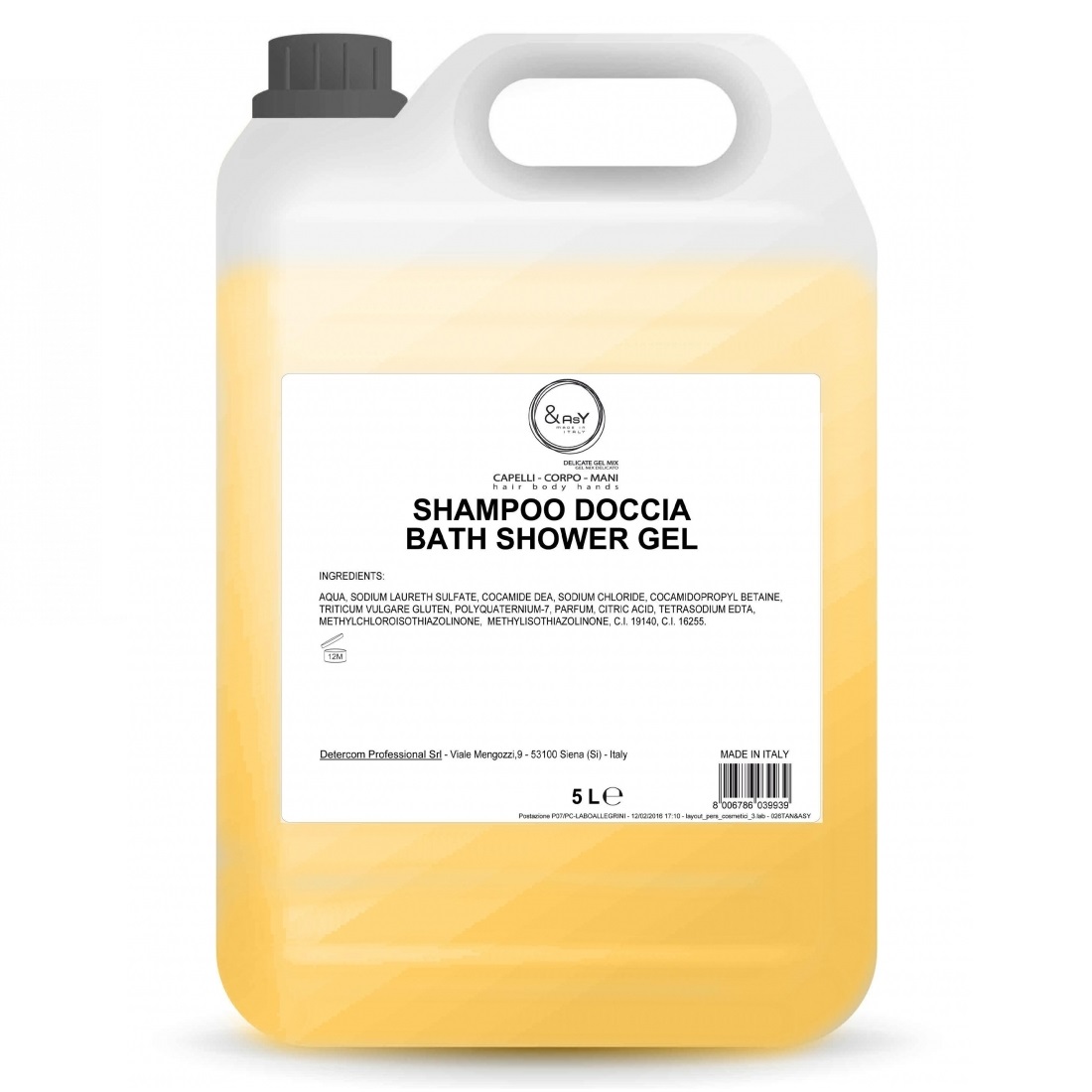 Sampon si gel de dus 5 l cu ulei de argan