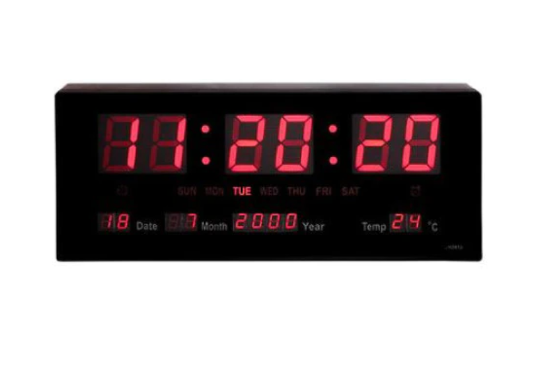 Ceas Digital, At Performance Cu, Lumina Red Temperatura, Alarma, Calendar, Termometru, Rosu - Radio cu ceas si portabile - atMag.ro