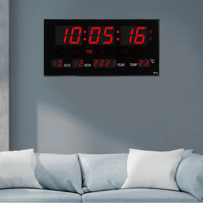 Ceas Digital, At Performance Cu, Lumina Red Temperatura, Alarma, Calendar, Termometru, Rosu - Radio cu ceas si portabile - atMag.ro
