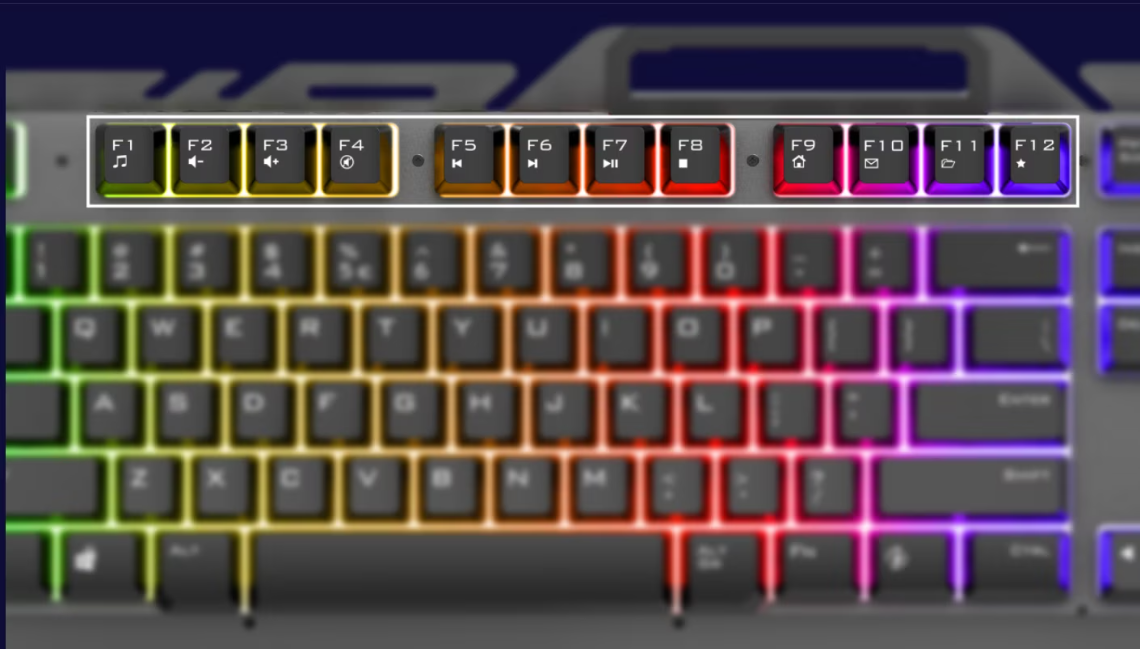 Tastatura Gaming Iluminata RGB Rainbow At Performance,720 USB, Neagra - Birouri gaming, Mouse-uri si Tastaturi - atMag.ro
