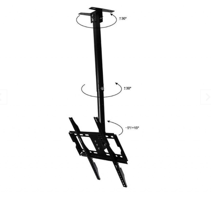 Suport TV, At Performance Cu Prindere in Tavan sau De Perete Reglabil, Greutate Suportata 30 kg - Suporturi tv - atMag.ro
