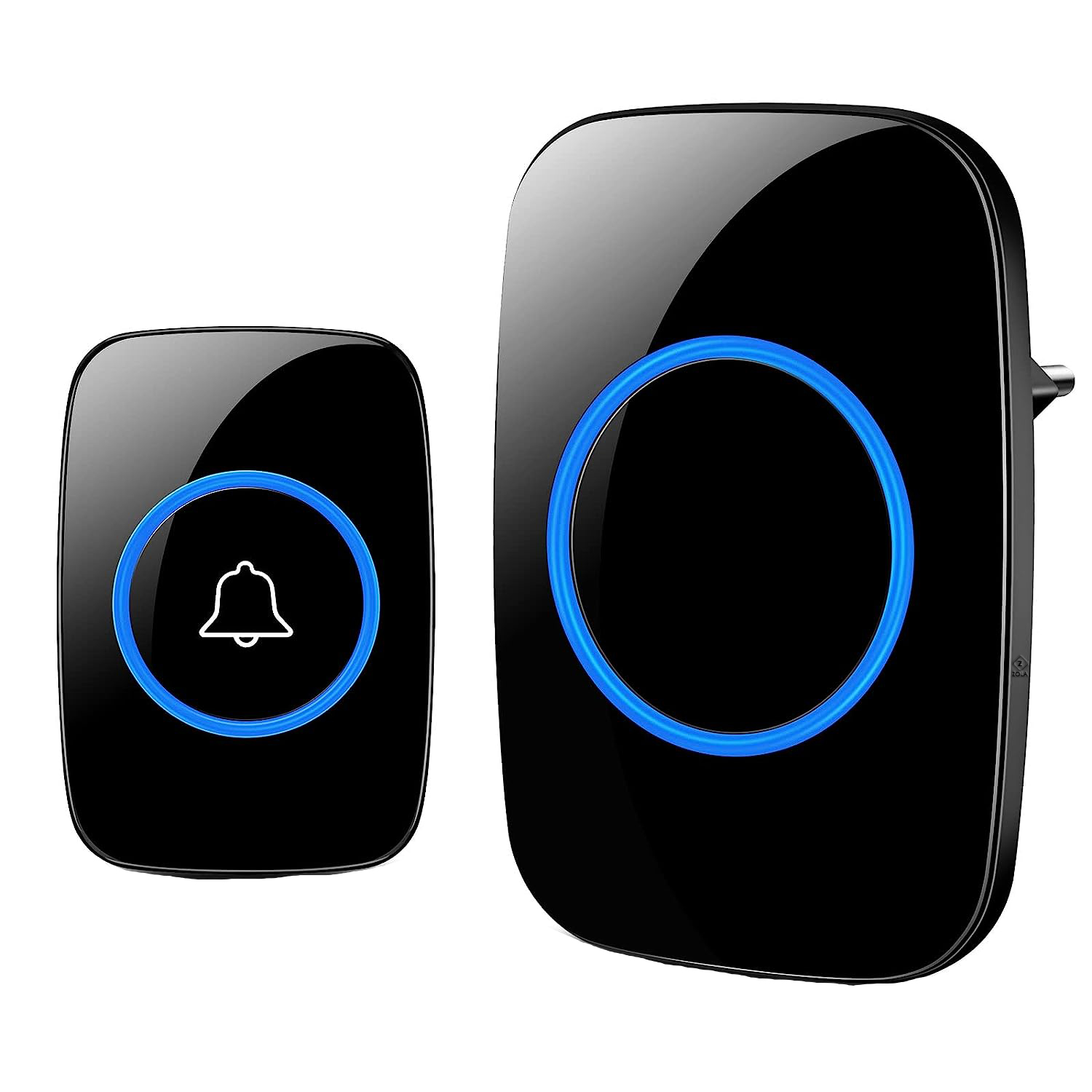 Sonerie wireless, Zola®, inteligenta, cu 1 receptor, rata de actiune actiune 20 m, IP44, 60 melodii, 6.5x2.4x9.5 cm, negru 2 41960491