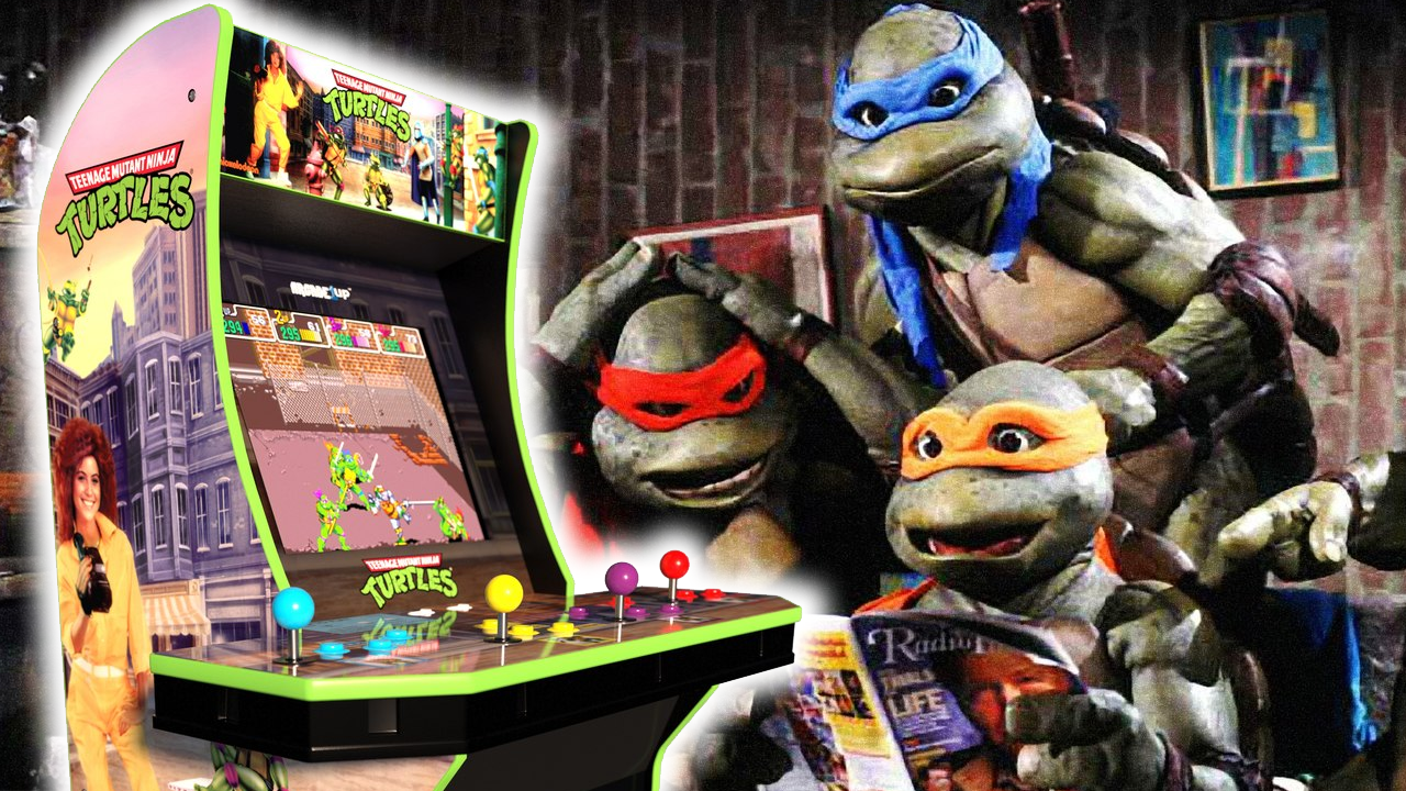 Consola 2 jocuri ARCADE1UP, Teenage Mutant Ninja Turtles
