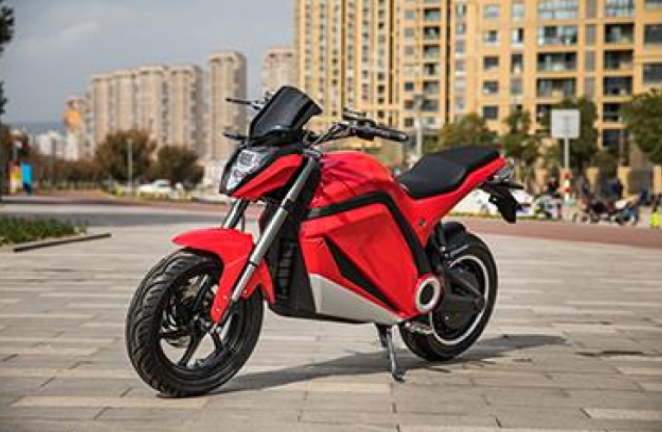Motocicleta electrica, At performance, 3000w, baterie 72V 35ah, viteza 75km/h, Rosu cu Negru, 60 autonomie - Scutere Electrice, Trotinete Electrice si Accesorii - atMag.ro