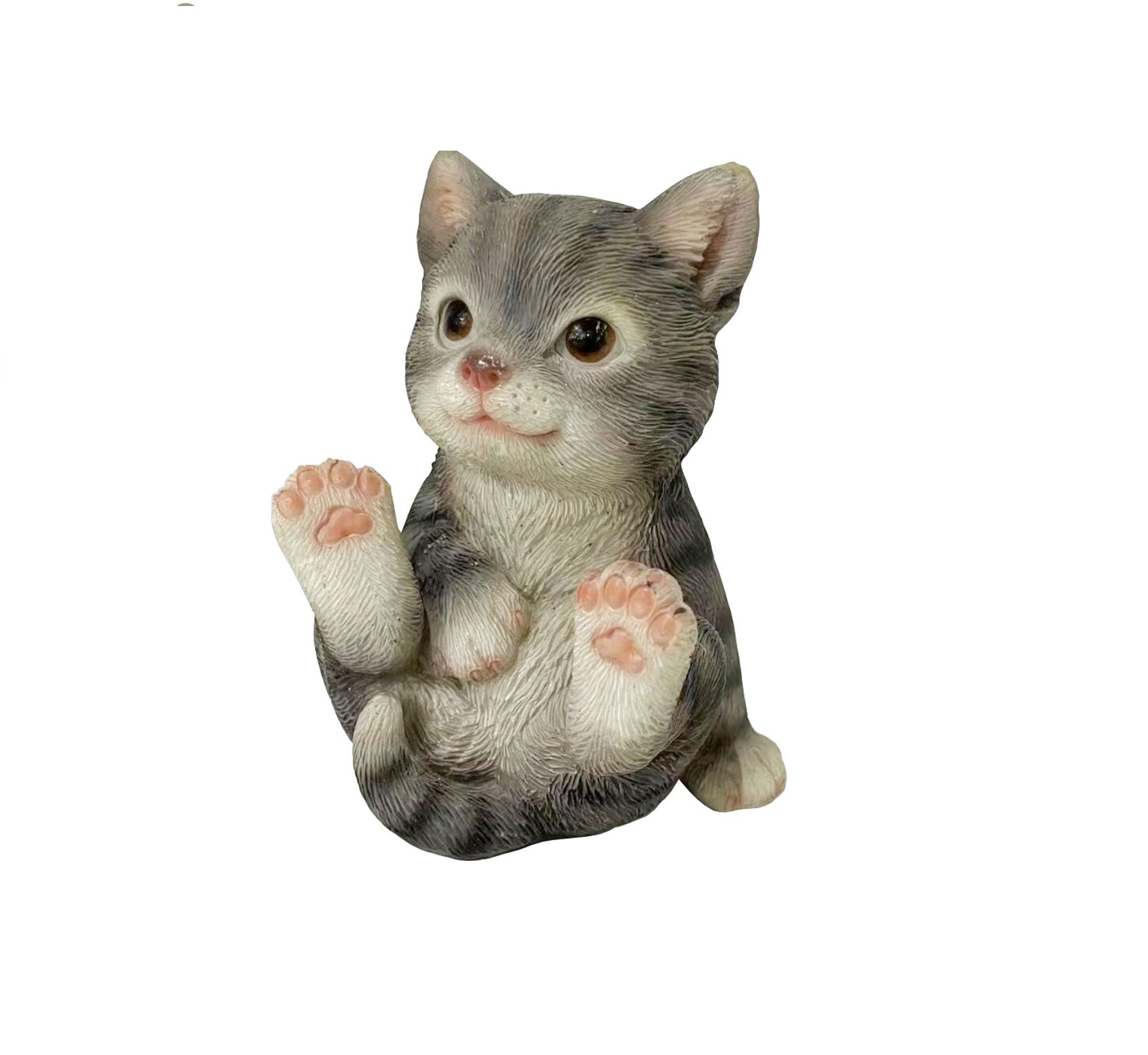 Accesorii pentru gradina - Decoratiune pentru gradina, Kitty, rasina sintetica, 8,3x8,2x11,5 cm