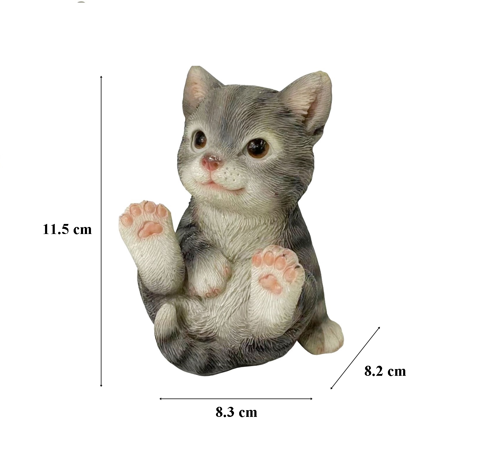 Decoratiune pentru gradina, Kitty, rasina sintetica, 8,3x8,2x11,5 cm [1]