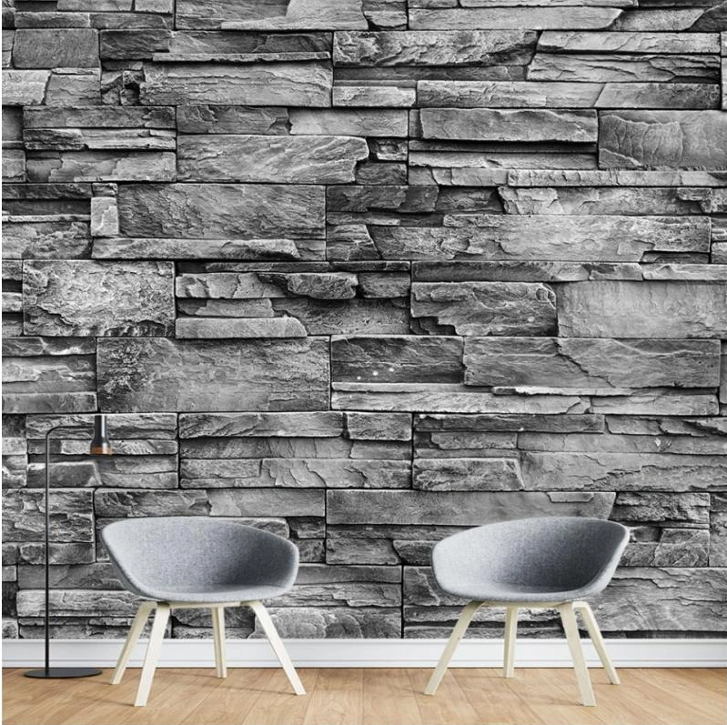 Rola Tapet 3D, autoadeziv/autocolant, At Performance, spuma moale, design modern, pentru interior, usor de curatat, rezistent la apa, 68cmx2.8m, model Caramida Gri - Tapet - atMag.ro