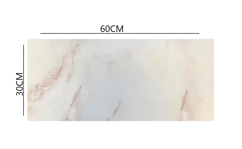 Placa de tapet x 10 lucios, At Performance, impermeabil, Autoadeziv, usor de curatat, 30x60 cm, Marmura crem cu alb - Placi decorative - atMag.ro
