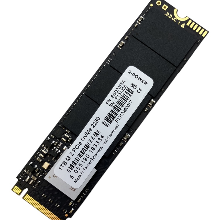 Solid-State Drive (SSD), 1 TB, M.2 NVMe PCIe 2280, Brand 2-Power