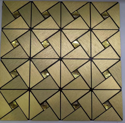 Set x5 Tapet Mozaic, At Performance, decor perete aluminiu si sticla 30*30cm culoare, auriu - Tapet - atMag.ro Set x5 Tapet Mozaic, At Performance, decor perete aluminiu si sticla 30*30cm culoare, auriu - Tapet - atMag.ro