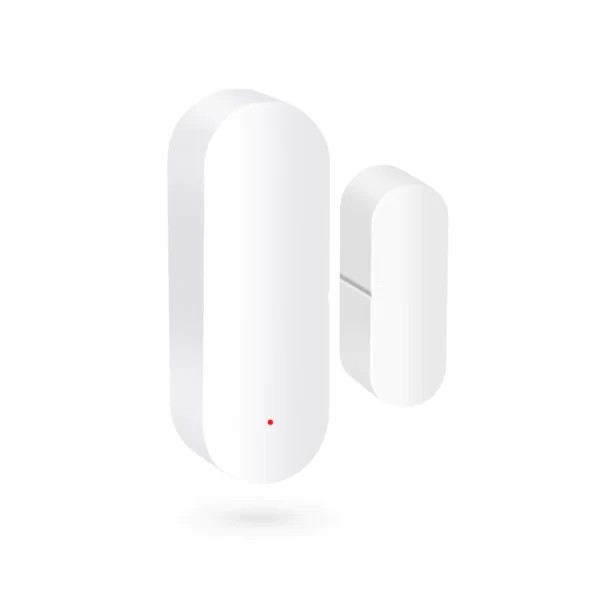 Senzori Inteligenti - Senzor magnetic WiFi de usa/fereastra alb compatibil Tuya SmartLife Alexa si Google Assistant @SmartWiz