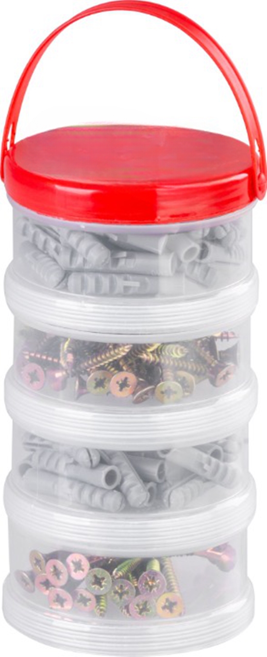 Suruburi, dibluri si accesorii prindere - Set 150 piese holsuruburi si dibluri, in cutie transport plastic