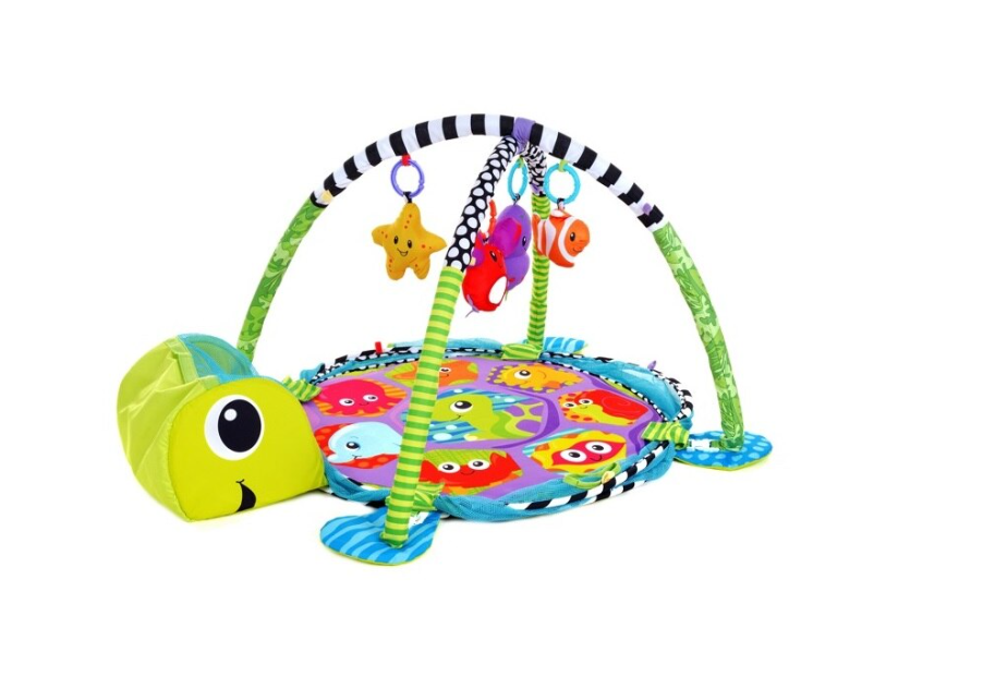 Centru de activitati multifunctional interactiv pentru copii si bebelusi, At Performance, 3 in 1 tip tarc, cu Bile moi multicolore si Jucarii interactive, tip Broscuta, 0 luni + - Centre de activitati bebelusi - atMag.ro