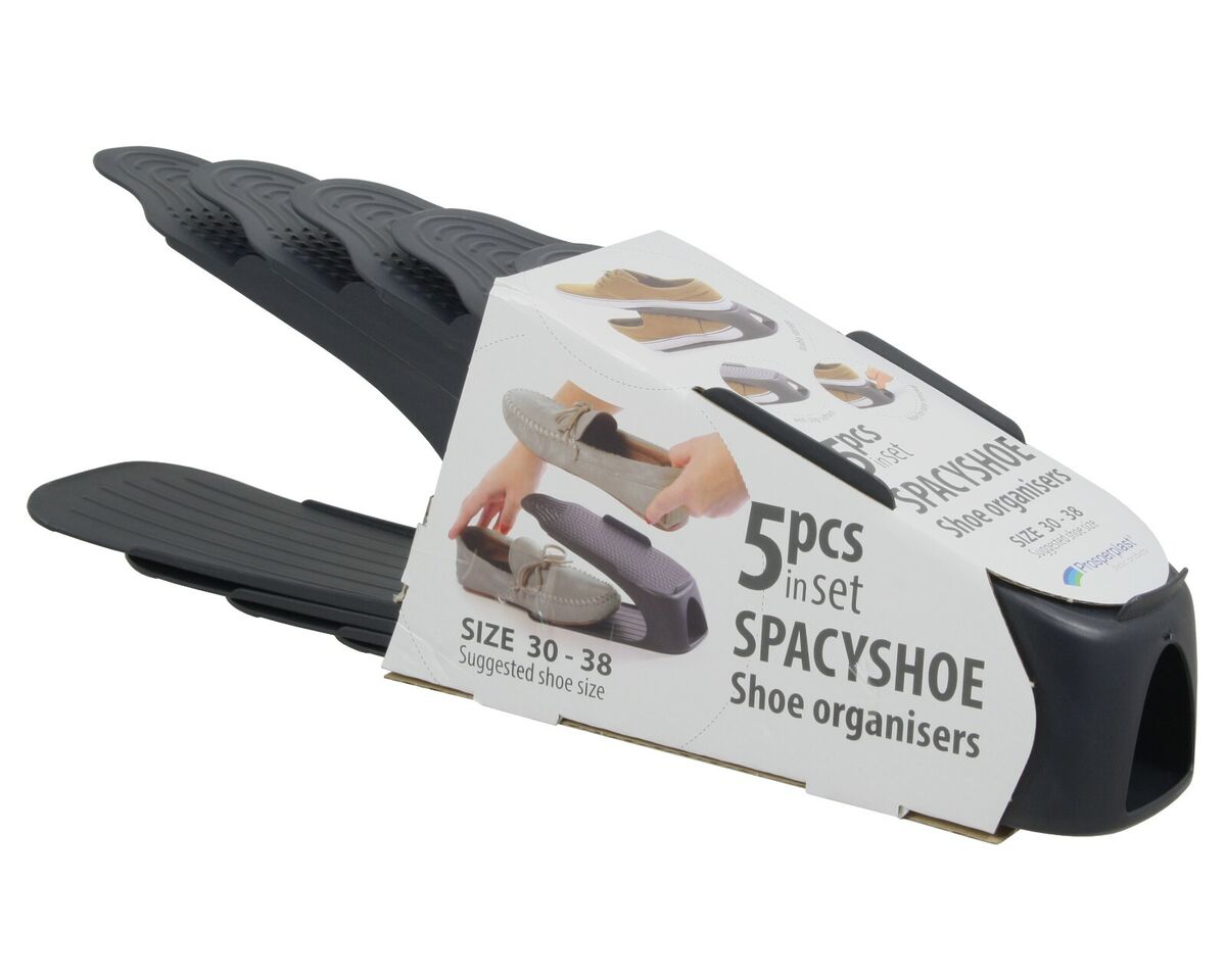 Organizatoare imbracaminte si incaltaminte - Set 5 bucati Organizator Pantofi SGTT SpacyShoe, marimi 30-38