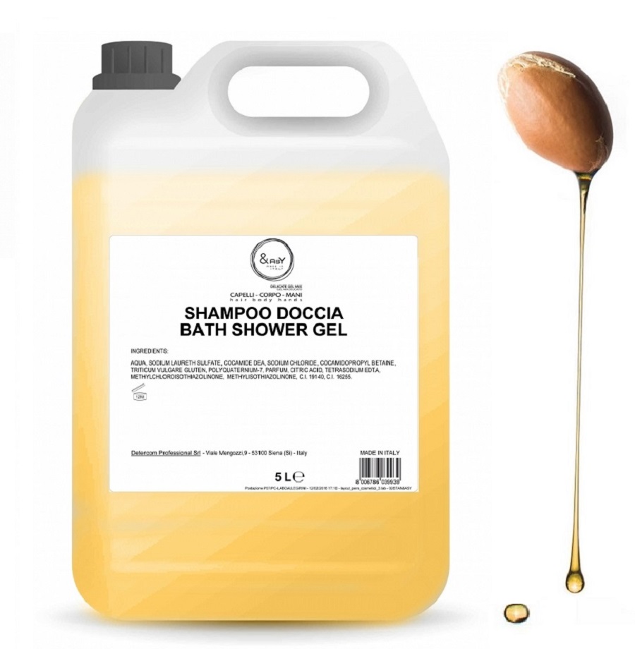 Sampon si gel de dus 5l Easy cu ulei de argan