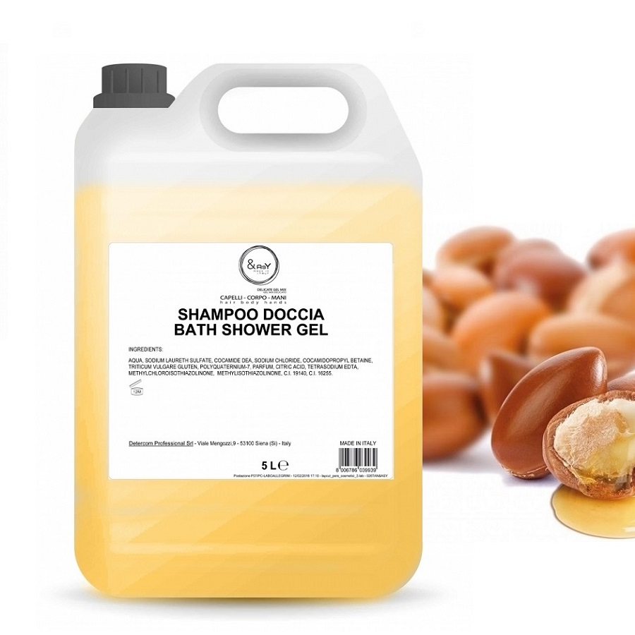 Sampon si gel de dus 5l Easy cu ulei de argan