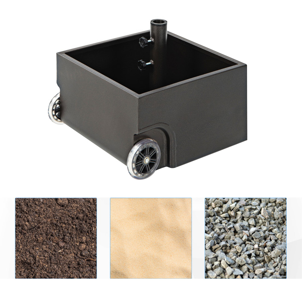 Baza umbrela de soare, tip tarus, Timeless Tools, cu roti fixabile, 44, 5x44, 5x38, 5 cm 1 44642103