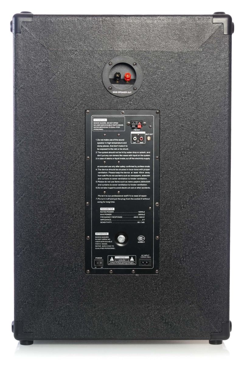 Set 2 Boxe Puternice, 720 W, Vlliodor, 2035, Functia Bluetooth, Port Usb, SD Card, Radio Fm, Aux In, Negru, AT PERFORMANCE - Boxe - atMag.ro