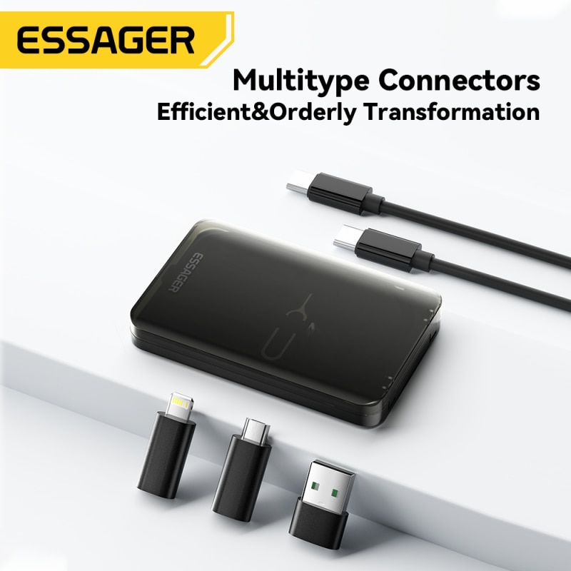 Cabluri compatibile cu USB Type-C, Lightning si Micro USB.