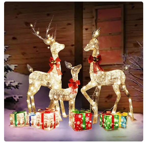 Decoratiune de Craciun, At Performance, Set Reni Potrivit pentru utilizare in interior si exterior - Casa, Gradina & Bricolaj - atMag.ro