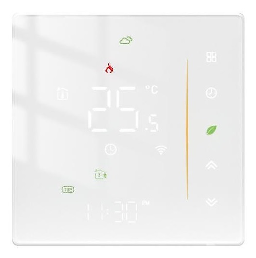 Termostate Wi-Fi - Termostat Inteligent Pentru Pardoseala, Smart, WIFI, Control prin Aplicatia Tuya, Wireless, Prindere in Doza de Perete, Control Vocal Google Home, Alexa @SmartWiz