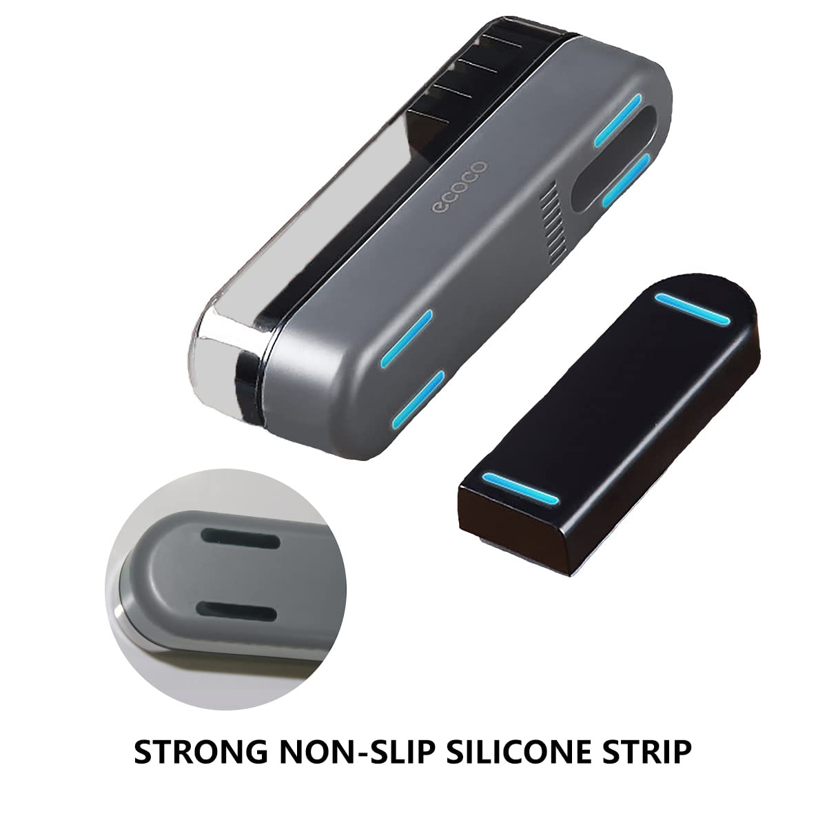 Ascutitor profesional pentru cutite AdyMel®, piatra abraziva inclusa, 4 nivele, ascutire, finisare, slefuire, indreptare, Gri [3]