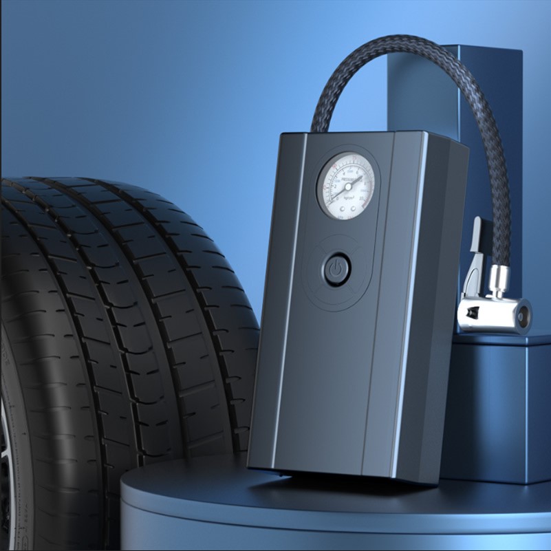 Pompa aer electrica, AT PERFORMANCE®, tip mini, compresor auto, maxim 10 BAR, 150 psi, 120W, cablu 15cm, alimentare la mufa auto, negru - Accesorii auto si intretinere - atMag.ro